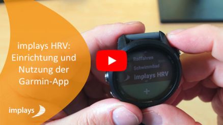YouTube Video Thumbnail der IMPLAYS Herzratenvariabilität Applikation auf Garmin Uhren